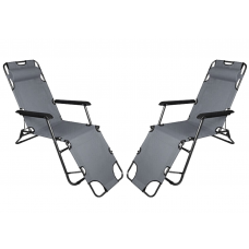 Outdoor Recliner Beach Garden Folding Chair 